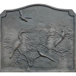 Plaque en fonte Oiseaux 53 x 49 h x 1 cm