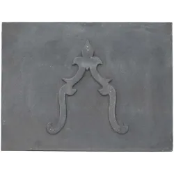 Plaque en fonte Lys 110 x 80 h x 1,2 cm