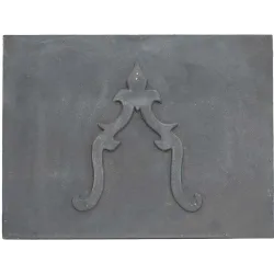 Plaque en fonte Lys 80 x 60 h x 1,2 cm