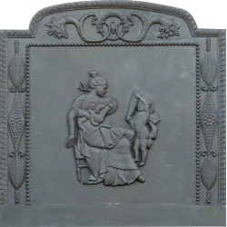 Plaque en fonte Vénus 80 x 80 h x 1,2 cm