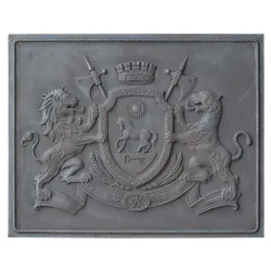 Plaque en fonte Maison Royal 100 x 80 h x 1 cm