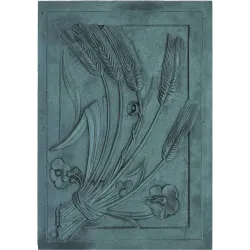 Plaque en fonte Epi 50 x 70 h x 1 cm