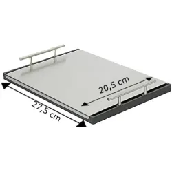 Couvercle en acier pour plancha 27,5 x 20,5 x 1 cm