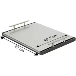 Couvercle en acier pour plancha 47 x 40,5 x 1 cm