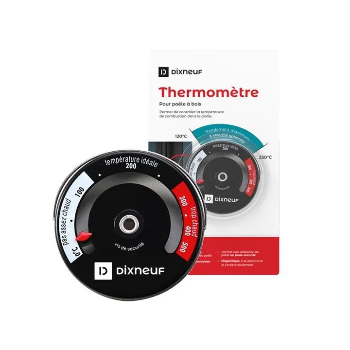 Thermometre magnetique poele Dixneuf - Réf 042.TM