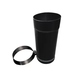 ÉLÉMENT DROIT AJUSTABLE (60 à 260mm) 2mm ACIER NOIR MAT - Tubest