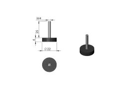 Pièce détachée Termatech Aimant pour porte C/B réf 09-179 - Ersho