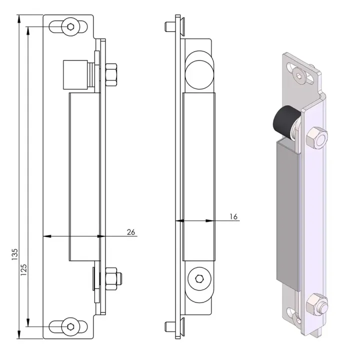 Pièce détachée Termatech Aimants x1  réf 09-720 - Ersho