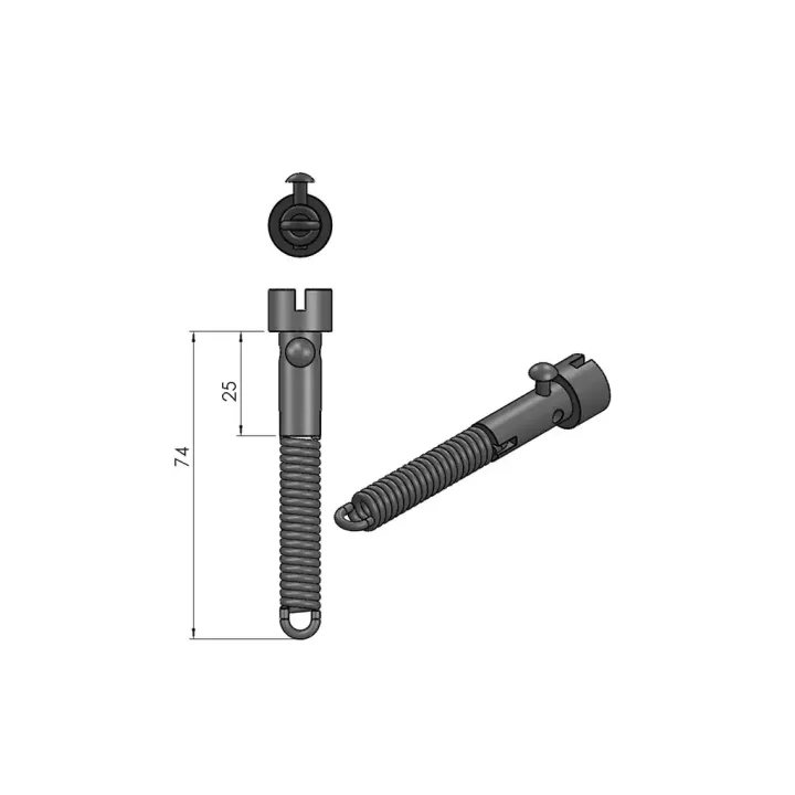 Pièce détachée Termatech B1 ressort goupille réf 09-110 - Ersho