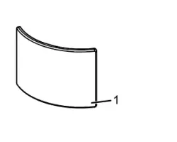 Carreaux inférieurs en céramique WHITE avec etrier de fixation - Ref 41251601350 - MCZ - Ersho