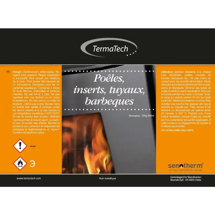 Pièce détachée Termatech Bombe de Peinture réf 40-120 - Ersho