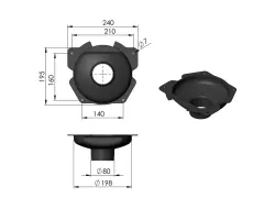 Pièce détachée Termatech Buse d'arrivée d'air réf 09-170 - Ersho