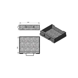 Cendrier réf 09-740 - Termatech