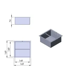 Cendrier réf 09-750 - Termatech
