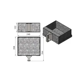 Cendrier réf 09-834 - Termatech