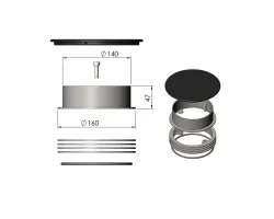Pièce détachée Termatech Chauffe-plat réf 09-656 - Ersho