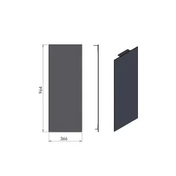 Côté en acier G/D réf 09-678 - Termatech