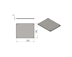 Pièce détachée Termatech Couv. plateau supérieur réf 09-528 - Ersho