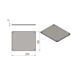 Couv. plateau supérieur réf 09-528 - Termatech