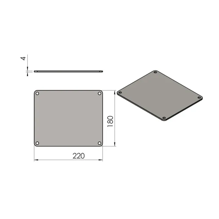 Pièce détachée Termatech Couv. plateau supérieur réf 09-528 - Ersho