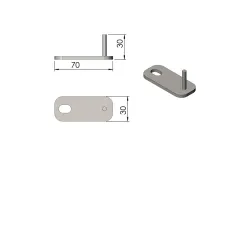 Fixations 2 pcs réf 08-413 - Termatech