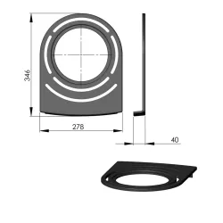 Grille plateau  réf 09-176 - Termatech