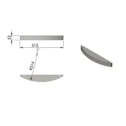 Guide balayage-vitre réf 09-774 - Termatech