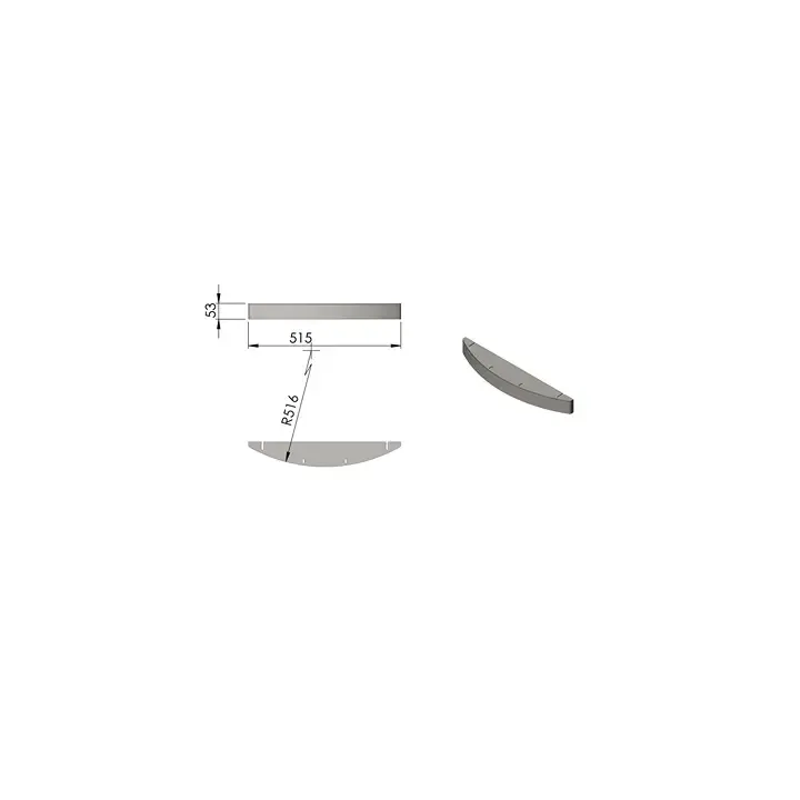 Pièce détachée Termatech Guide balayage-vitre réf 09-774 - Ersho