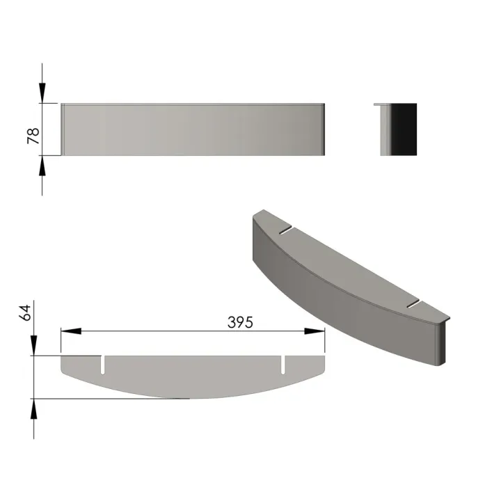 Pièce détachée Termatech Guide balayage-vitre réf 09-776 - Ersho