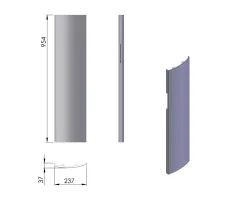 Pièce détachée Termatech Panneau acier D réf 09-432 - Ersho