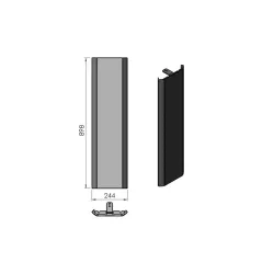 Panneau acier D réf 09-566 - Termatech