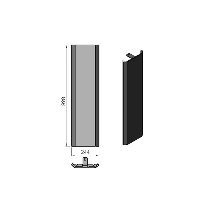 Pièce détachée Termatech Panneau acier D réf 09-567 - Ersho