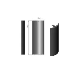 Panneau acier D réf 09-580 - Termatech