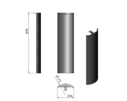 Pièce détachée Termatech Panneau acier D réf 09-606 - Ersho