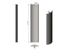 Pièce détachée Termatech Panneau acier D réf 09-846 - Ersho