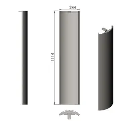 Panneau acier D réf 09-846 - Termatech