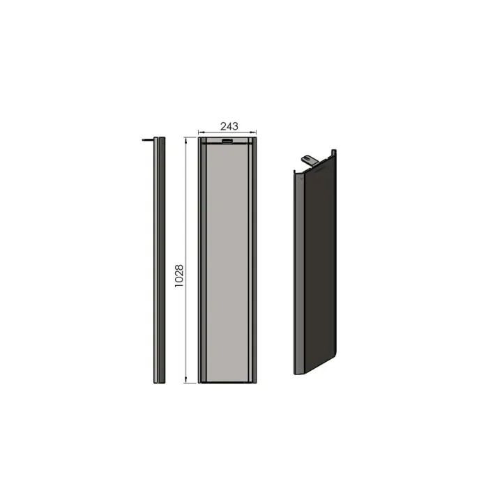 Pièce détachée Termatech Panneau acier D réf 09-851 - Ersho