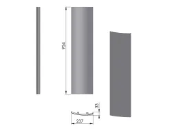 Pièce détachée Termatech Panneau acier G réf 09-434 - Ersho