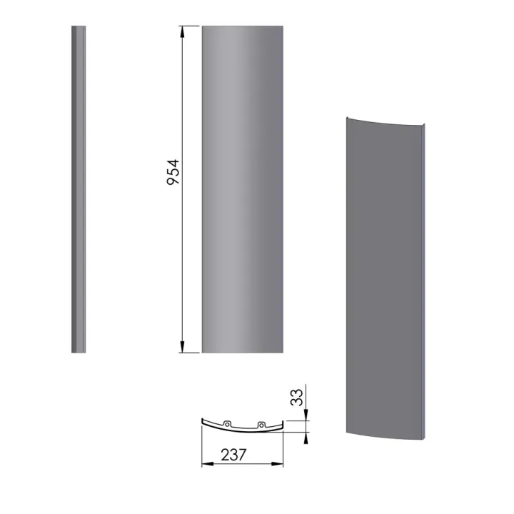 Pièce détachée Termatech Panneau acier G réf 09-434 - Ersho