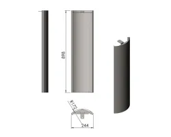 Pièce détachée Termatech Panneau acier G réf 09-608 - Ersho