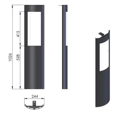 Panneau D acier  réf 09-584 - Termatech