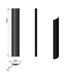 Panneau D acier  réf 09-802 - Termatech