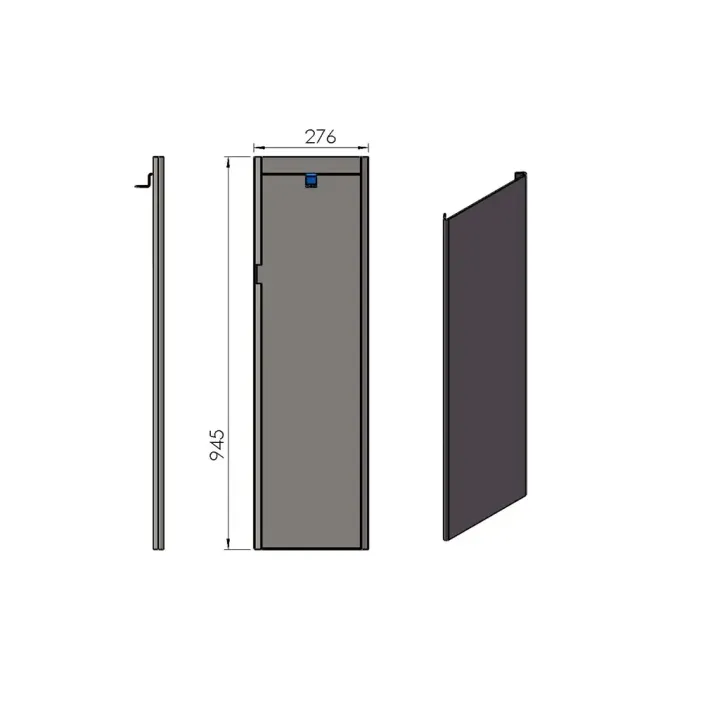 Pièce détachée Termatech Panneau G acier  réf 09-513 - Ersho