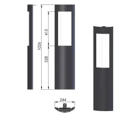 Panneau G acier  réf 09-586 - Termatech