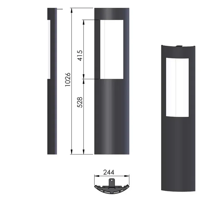 Pièce détachée Termatech Panneau G acier  réf 09-586 - Ersho