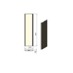 Panneau lat. G ou D réf 08-430 - Termatech