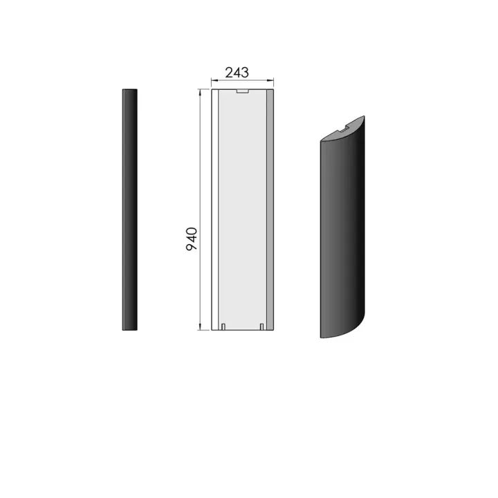 Pièce détachée Termatech Panneau lat. G ou D réf 08-460 - Ersho