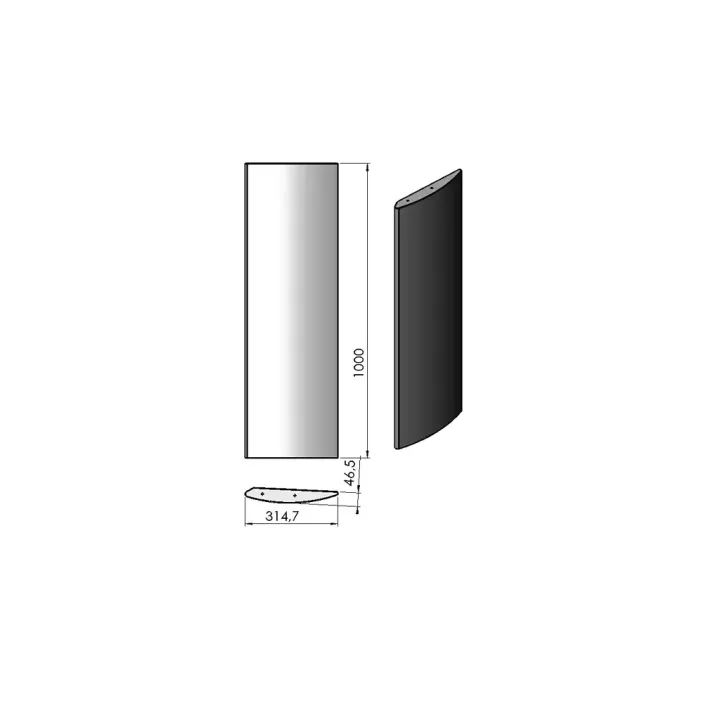 Pièce détachée Termatech Panneau lateral G ou D réf 08-389 - Ersho