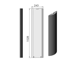 Pièce détachée Termatech Panneau lateral G ou D réf 08-412-W - Ersho