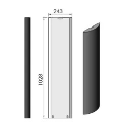 Panneau lateral G ou D réf 08-412-W - Termatech